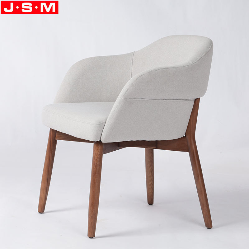 Dinning Room Ash Timber Wooden Restaurant Dining Chair With Foam And Fabric