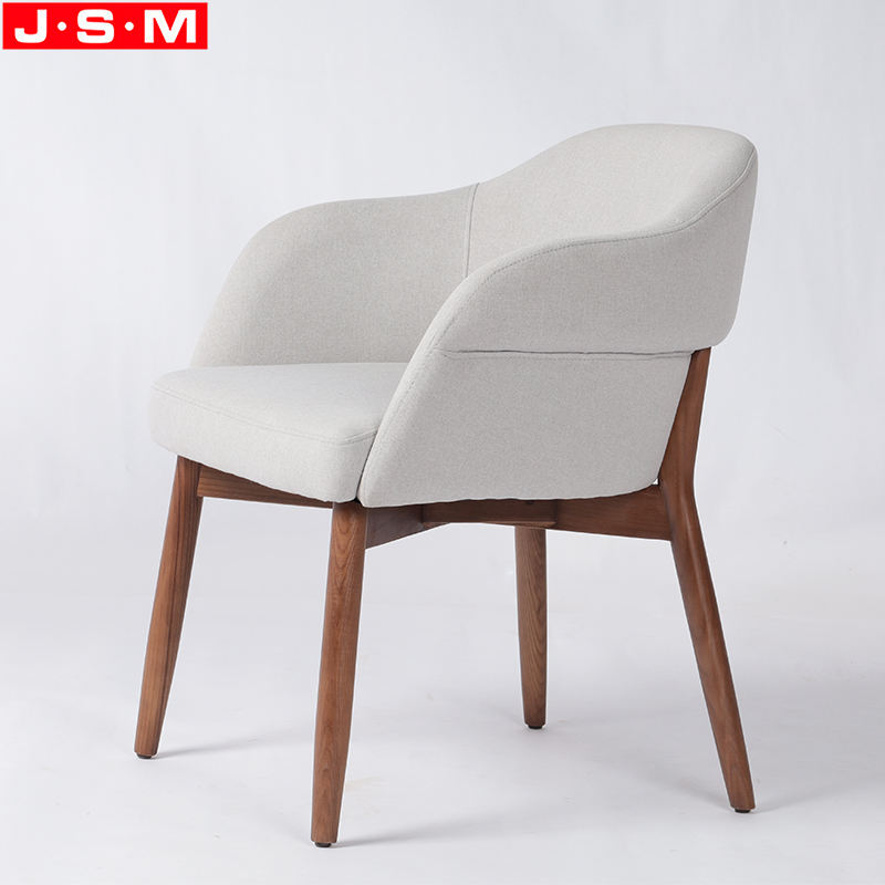 Dinning Room Ash Timber Wooden Restaurant Dining Chair With Foam And Fabric