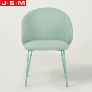 New Design Upholstered Chairs Dining Room Wooden Frame Metal Base Dining Chair