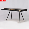 Modern Simple Commercial Metal Frame Recycled Wood Home Writing Table Office Desk