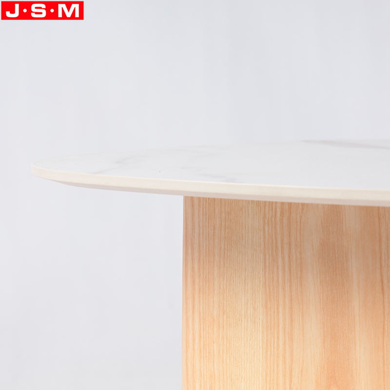 Hot Selling Man Made Stone Tea Table Living Room Tea Table Ash Veneer Base Tea Table