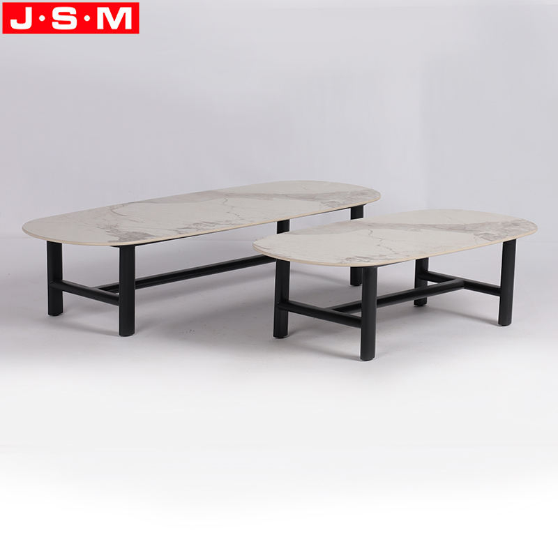 Factory Wholesale Man Made Marble Slatestone Living Room Tea Table