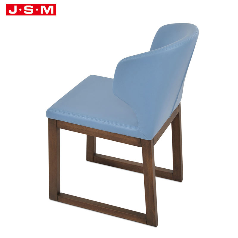 Premium Quality Hotel Molded Foam Fabric Wooden Legs Dining Chair For Dining Room