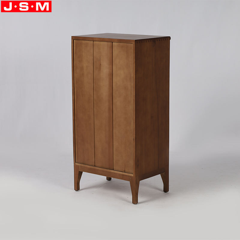 Home Bedroom 6 Drawer Veneer Carcase Cabinet Wooden Living Room Storage Cabinet