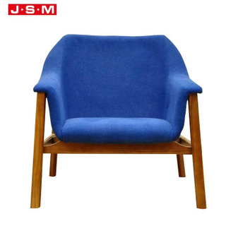 Quality Products Home Fabric Tufted Chair Solid Wood High Back Armchair