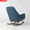 Classic Retro Foam And Fabric Single Seat Wingback Wooden Leg Armchair