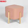 Hot Sale Blue Pink Dressing Room Square 2 Seater Lounge Chair Ottoman For Living Room