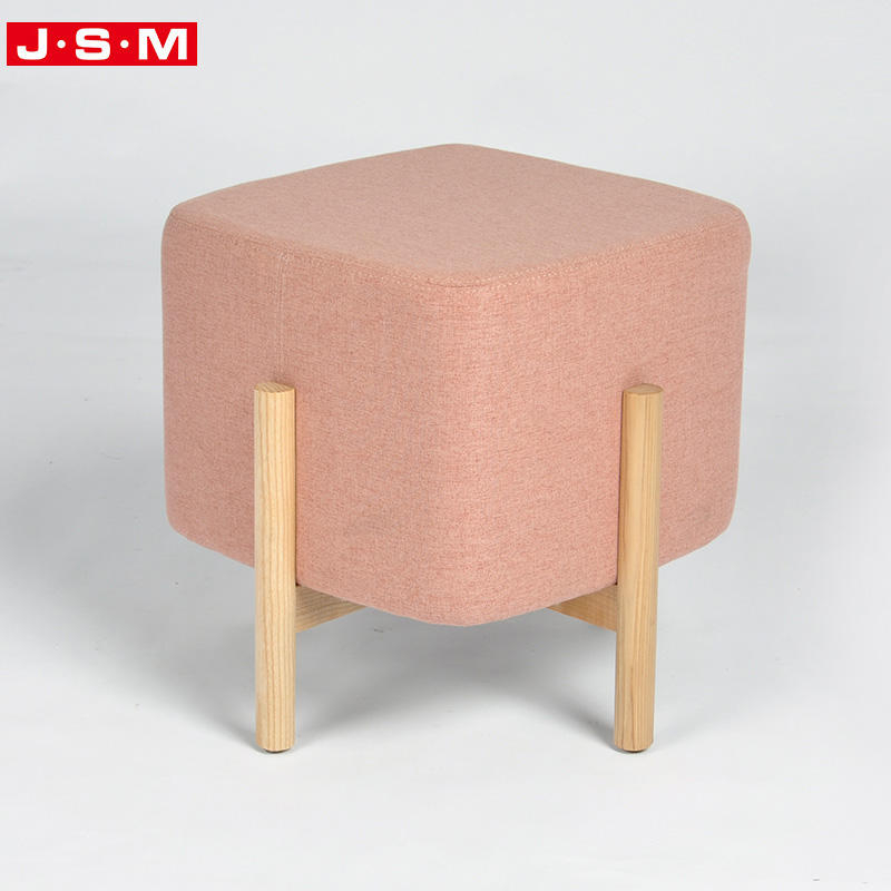 Hot Sale Blue Pink Dressing Room Square 2 Seater Lounge Chair Ottoman For Living Room