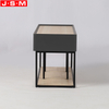 Modern Living Room Bedroom High Simple Cabinet Metal Two Drawers Cabinet