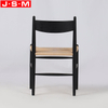 Modern Restaurant Furniture Paper String Seat Dining Chair For Sale