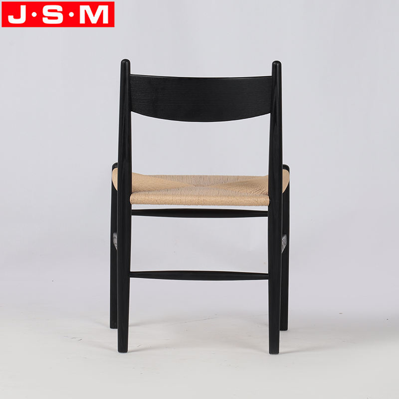 Modern Restaurant Furniture Paper String Seat Dining Chair For Sale