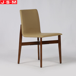 Country Rustic Retro Cafe Hotel Ash Timber Wood Legs Foam And Fabric Dining Chair
