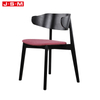 Good Quality Modern Wedding Round Ring Back Velvet Fabric Wood Cushioned Armless Restaurant Dining Chair