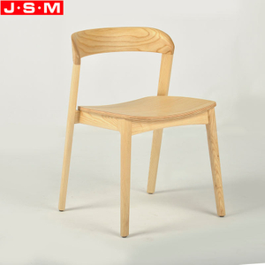 Modern Ash Timber Frame Chairs Dining Wood Dining Chair Without Armrests