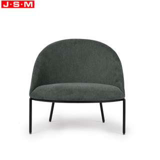 PU Upholstery Fabric Modern Metal Dining Living Room Nordic Luxury Home Armchair