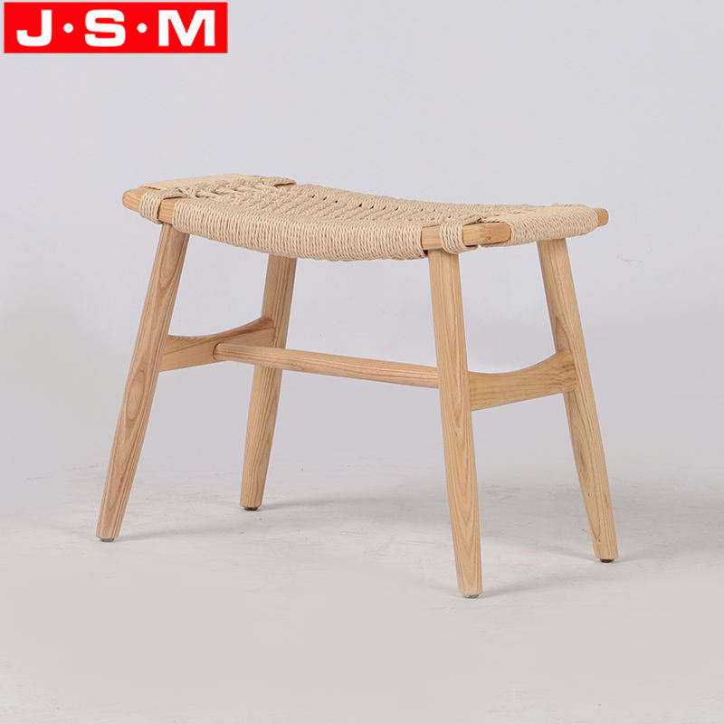 Wholesale Home Office Furniture Chair Foot Stool Woven Ottoman Stool