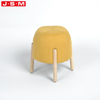 Top Selling Yellow Ottoman Bench Stool Wood Long Velvet Office Home Goods Puff Footstool Ottoman