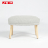Cube Wooden Retro Style Round Square Pouffe Stool Tufted Velvet Fabric Ottoman