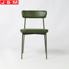 Modern Design Fabric Upholstered Seat Dining Chairs With Metal Legs