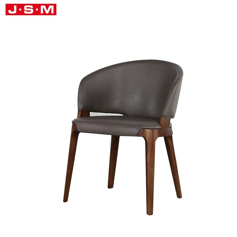 Luxury Nordic Wood High Modern Restaurant Simple Wooden Dining Chair
