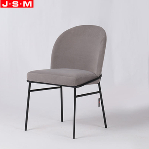 Factory Wholesale Dining Chair Fabric Pc Upholstery Dining Chair Metal Frame Chair