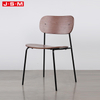 New Products Small Round High Back Soft Buff Wooden Dining Chair