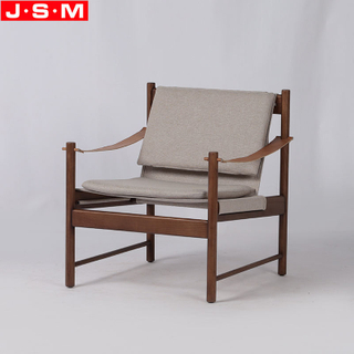 Modern Creative Designed Fabric Pu Belt Arm Leisure Armchair For Camping