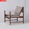 Modern Creative Designed Fabric Pu Belt Arm Leisure Armchair For Camping