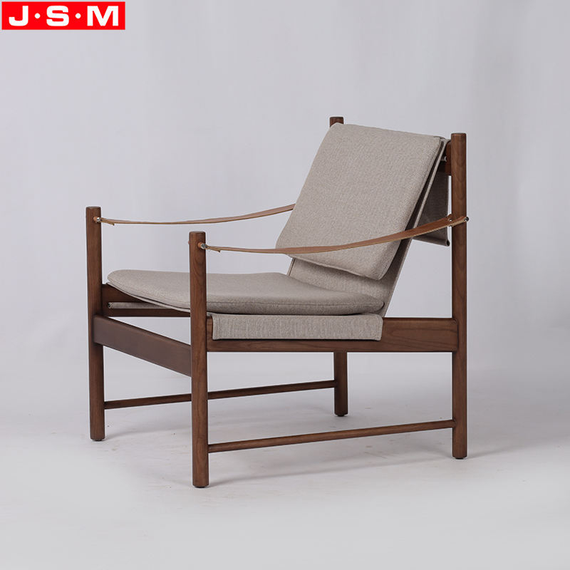 Modern Creative Designed Fabric Pu Belt Arm Leisure Armchair For Camping