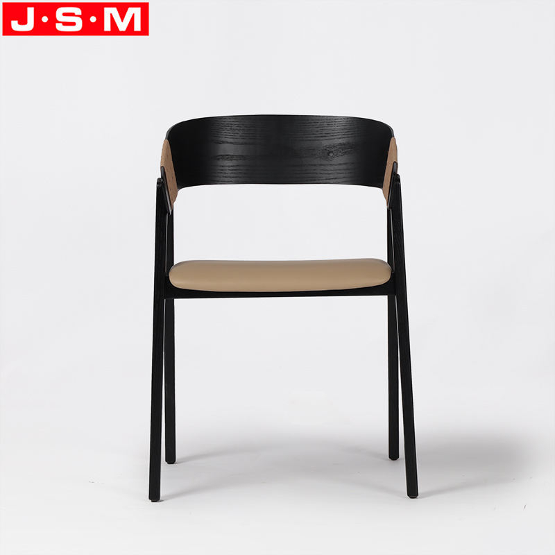 Living Room Restaurant Chair Wood Back Dining Chair With Paper Sting