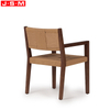 Wholesale Restaurant Dining Room Ash Wood Dining Chair With Armrest