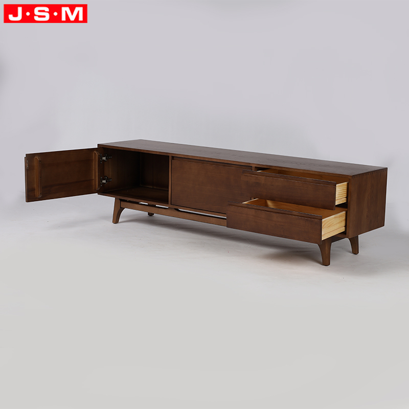 4 Drawers Ash Timber Base Stand Tv Cabinet