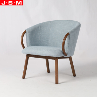 Modern Arm Upholstered Armchair Wooden Accent Chair With Foam And Fabric