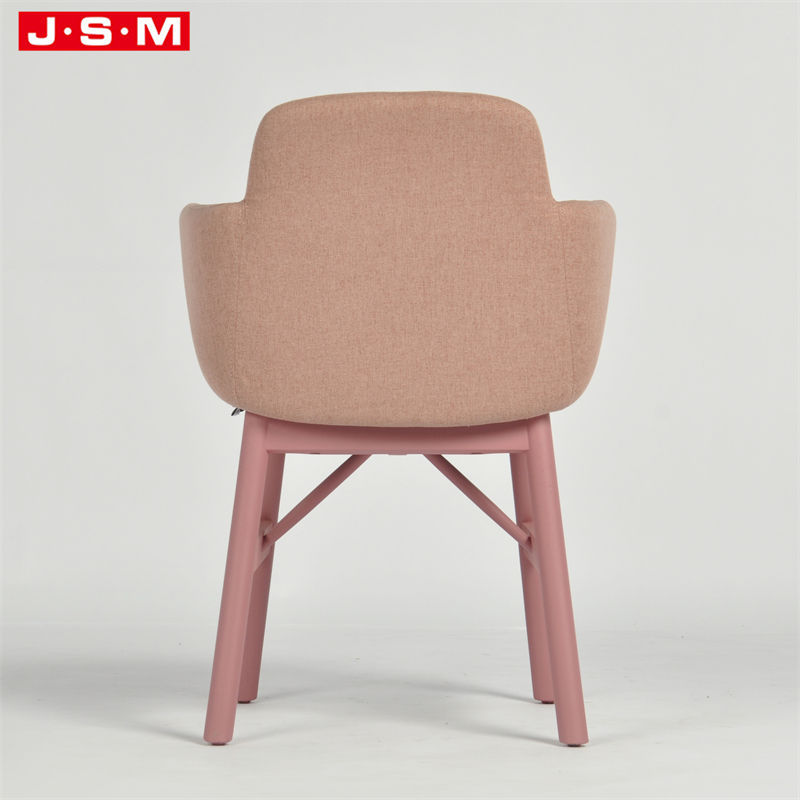 Restaurant Fabric Upholstered Home Furniture Pu Wooden Dining Chairs