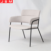 Hot Selling Dining Living Room Armchair Metal Legs Cushion Seat Armchair