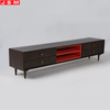 4 Drawers Wood Storage Cabinet Veneer Carcase Stand TV Cabinet For Home Living Room