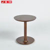 Luxury Minimalist Vintage Oval Garden Double Wooden Round Oval Tea Coffee Table