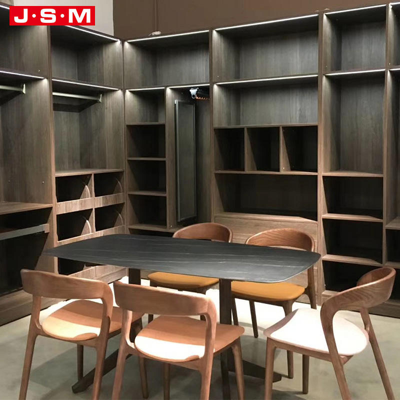 Nordic Wedding Antique Solid Wood Glass Revolving Industrial Large Dining Table 8 Chairs Set