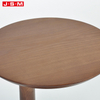 Luxury Minimalist Vintage Oval Garden Double Wooden Round Oval Tea Coffee Table