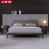 Modern Luxury Solid Wood Single Hotel Bed Bedroom Furniture King Size Bed