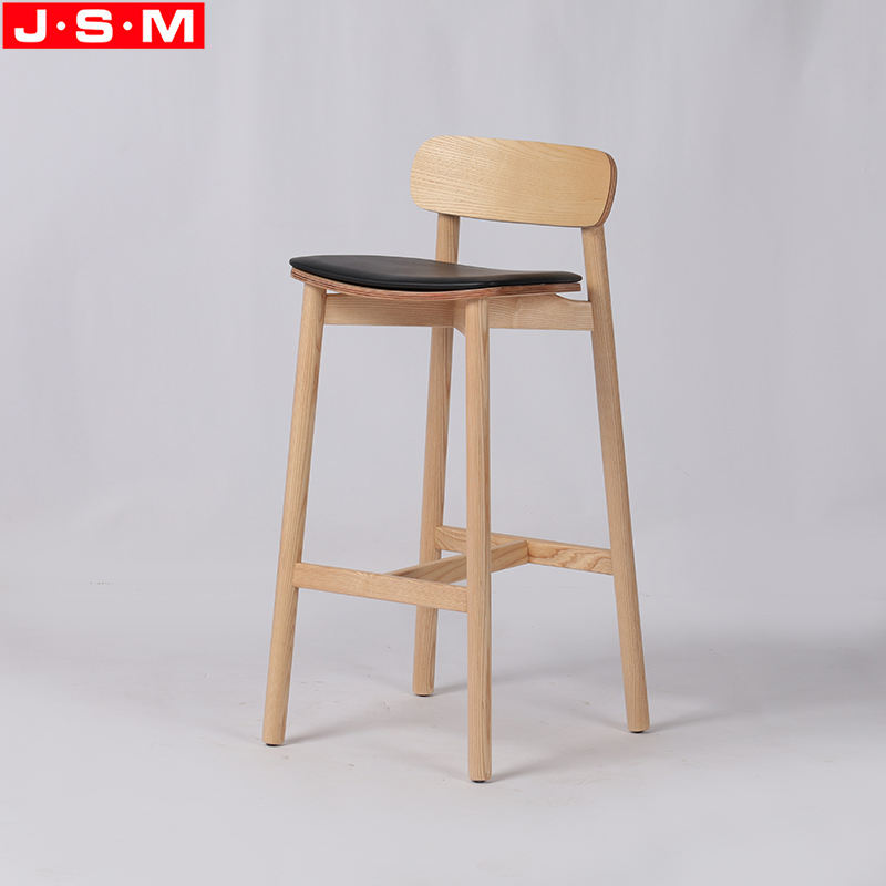 Modern Wooden Design Elegant Bar Stool Armless High Bar Stool Chair