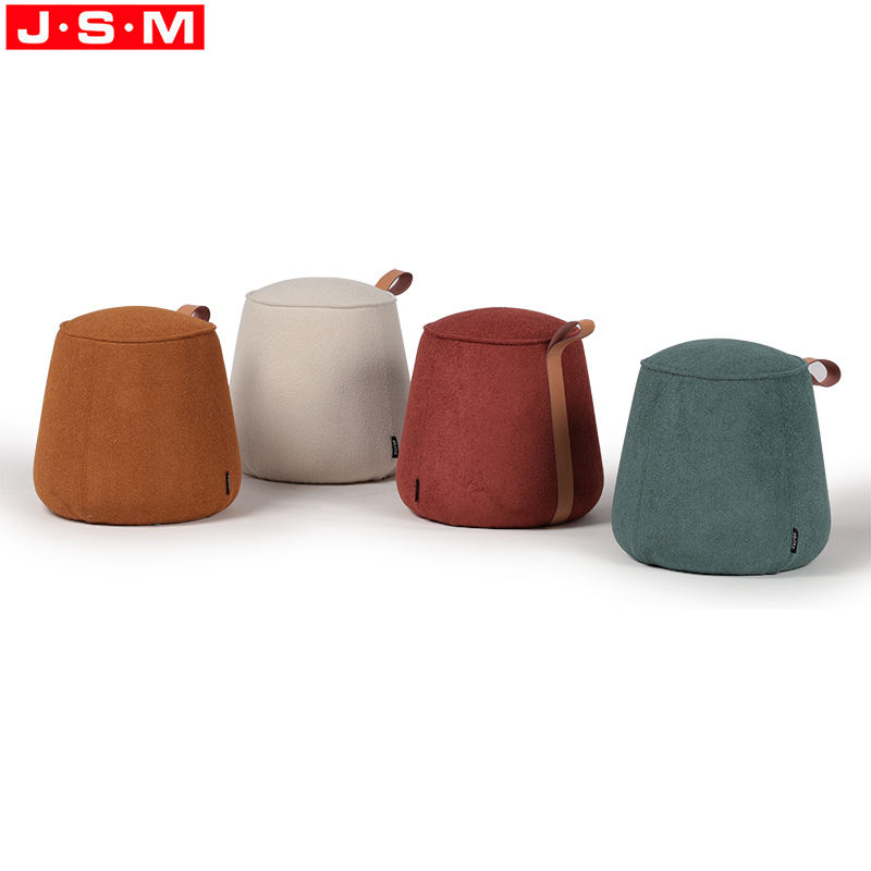 Modern Home Living Room Soft Comfortable Round Chair Footstool Ottoman Stools