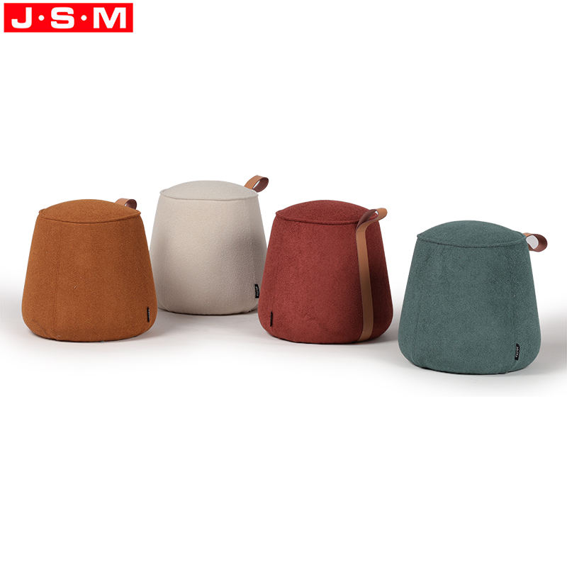 Modern Home Living Room Soft Comfortable Round Chair Footstool Ottoman Stools