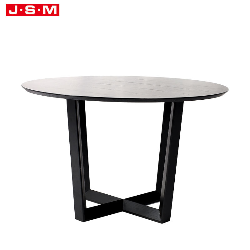 Wooden Veneer Table Top Restaurant Dining Room Furniture Round Dining Table