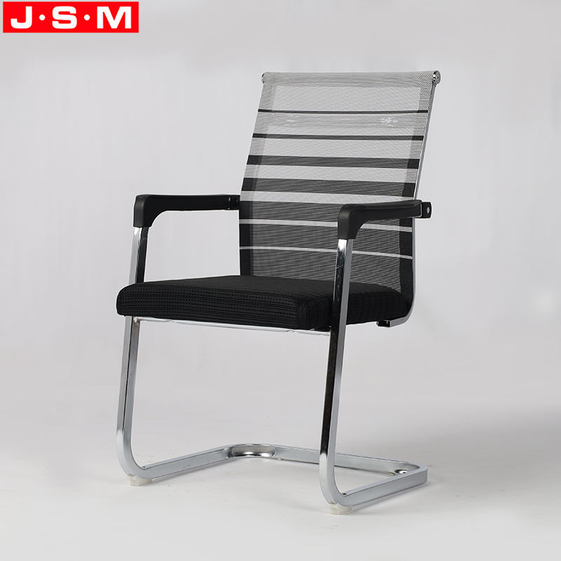 Cheap Plastic Handrail Breathable Mesh Office Manager Office Chair Without Wheels