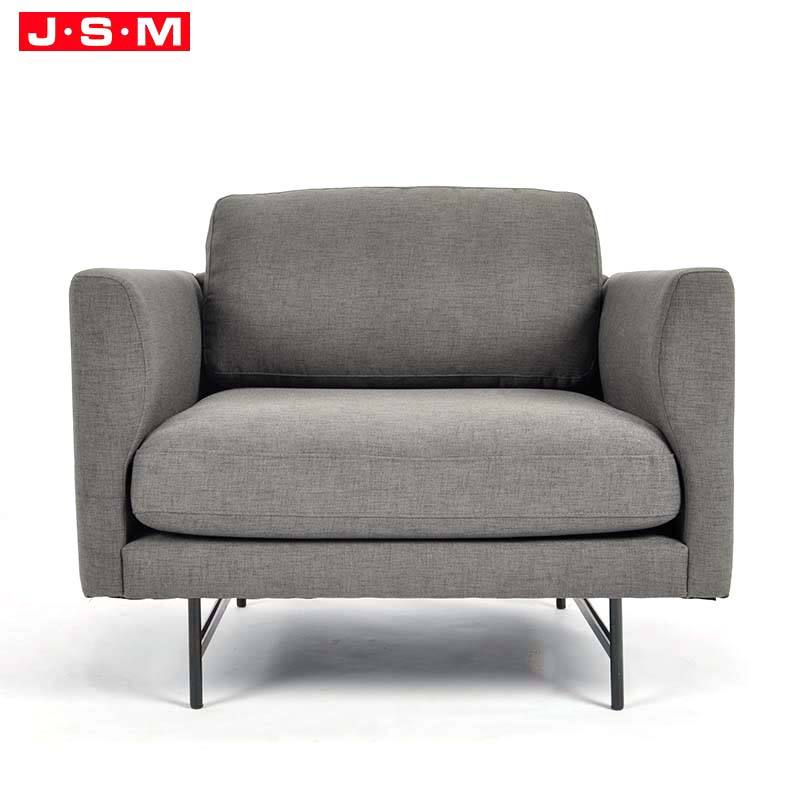 Luxury Modern Italian Leather L Shape Lounge Lumber Recliner Living Room Metal Base Sofa Set