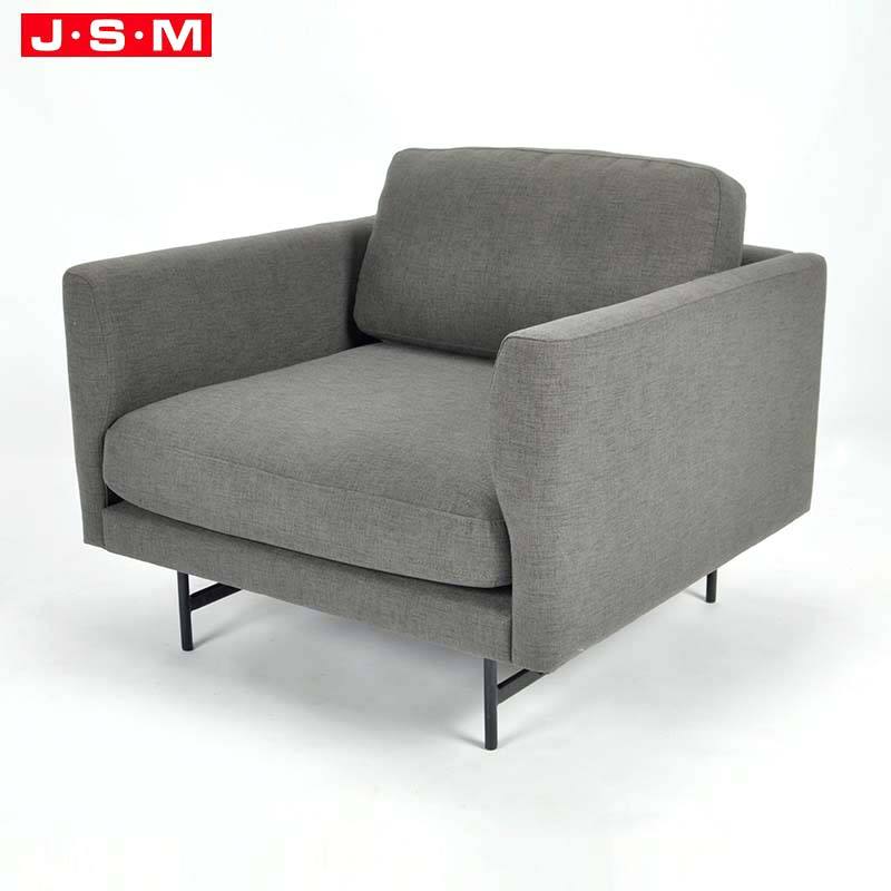 Luxury Modern Italian Leather L Shape Lounge Lumber Recliner Living Room Metal Base Sofa Set