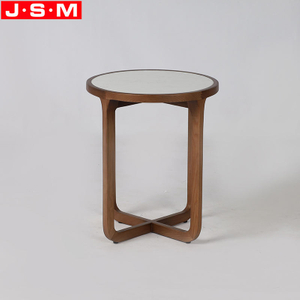 Contemporary Round Wood Coffee Table Rock Slab Table Top Tea Table