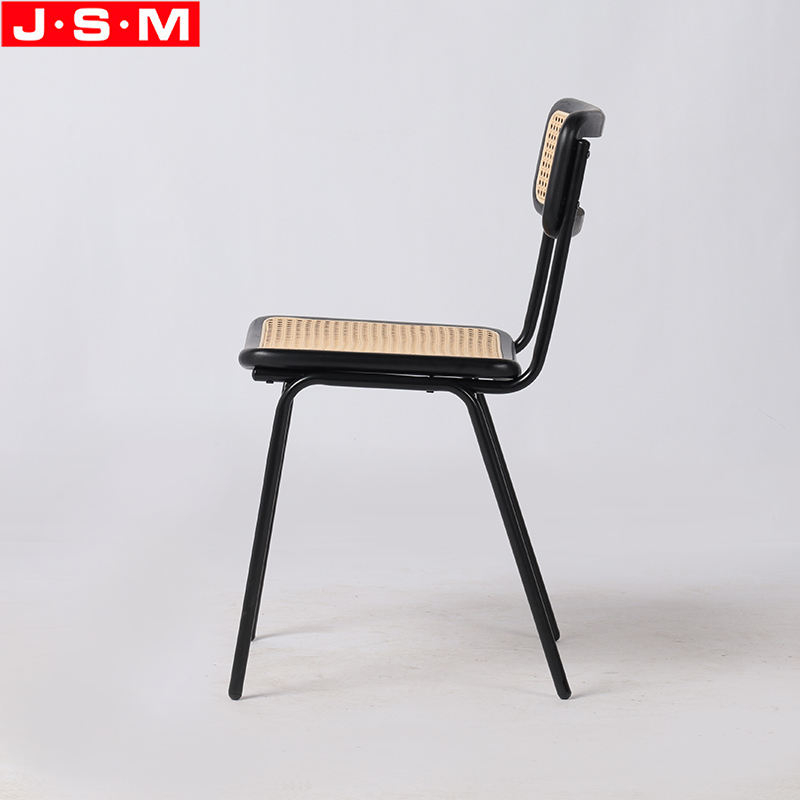 Factory Cheap Stackable Chair Rattan Seat Back Dining Chair For Dining