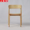 Wholesale Armrest Chair Wooden Ash Timber Frame Dining Chair